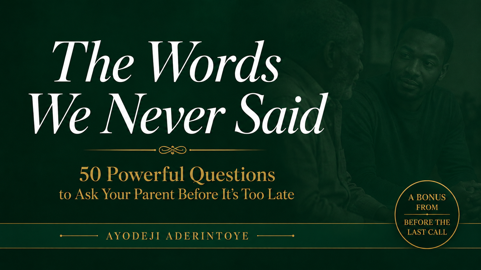 The Words We Never Said — Bonus 1 ebook cover