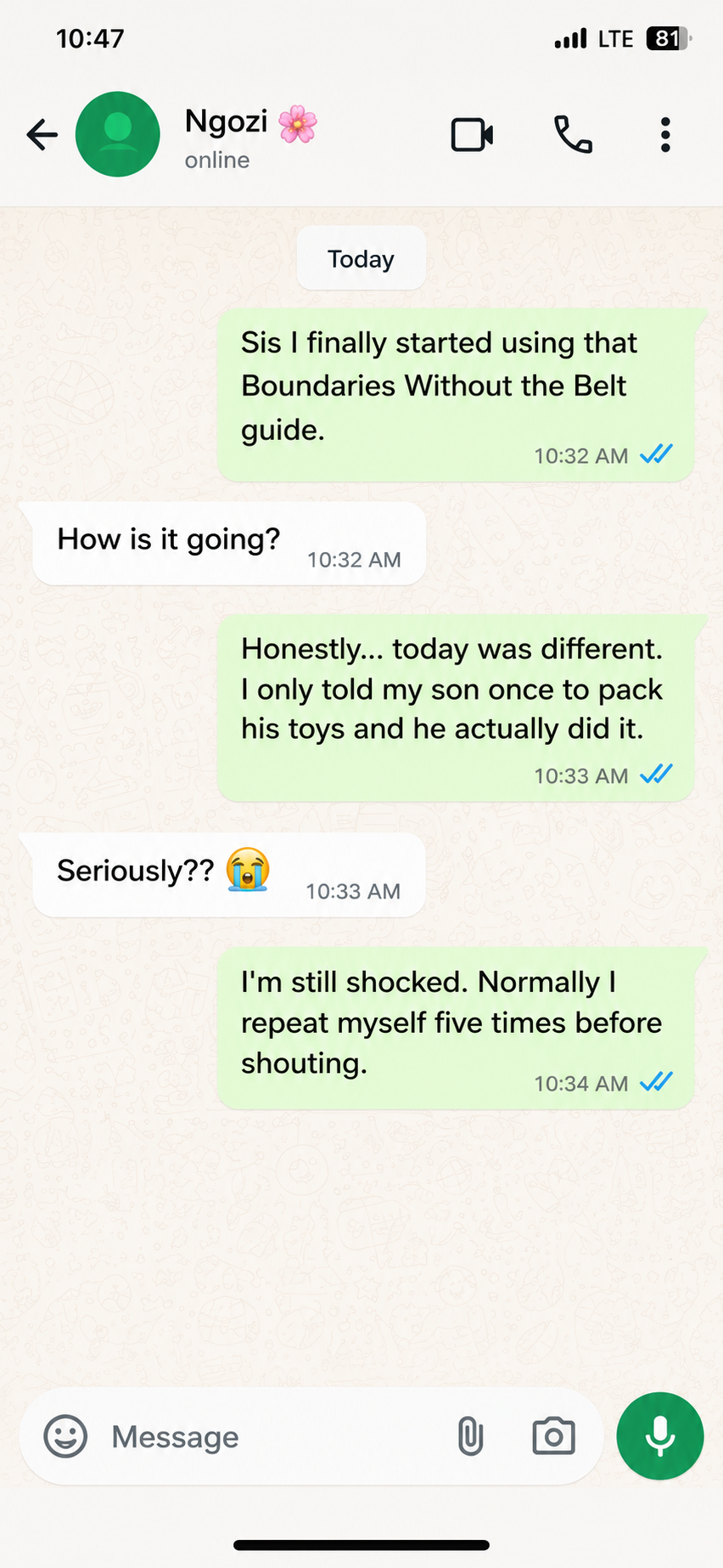 WhatsApp buyer message 1