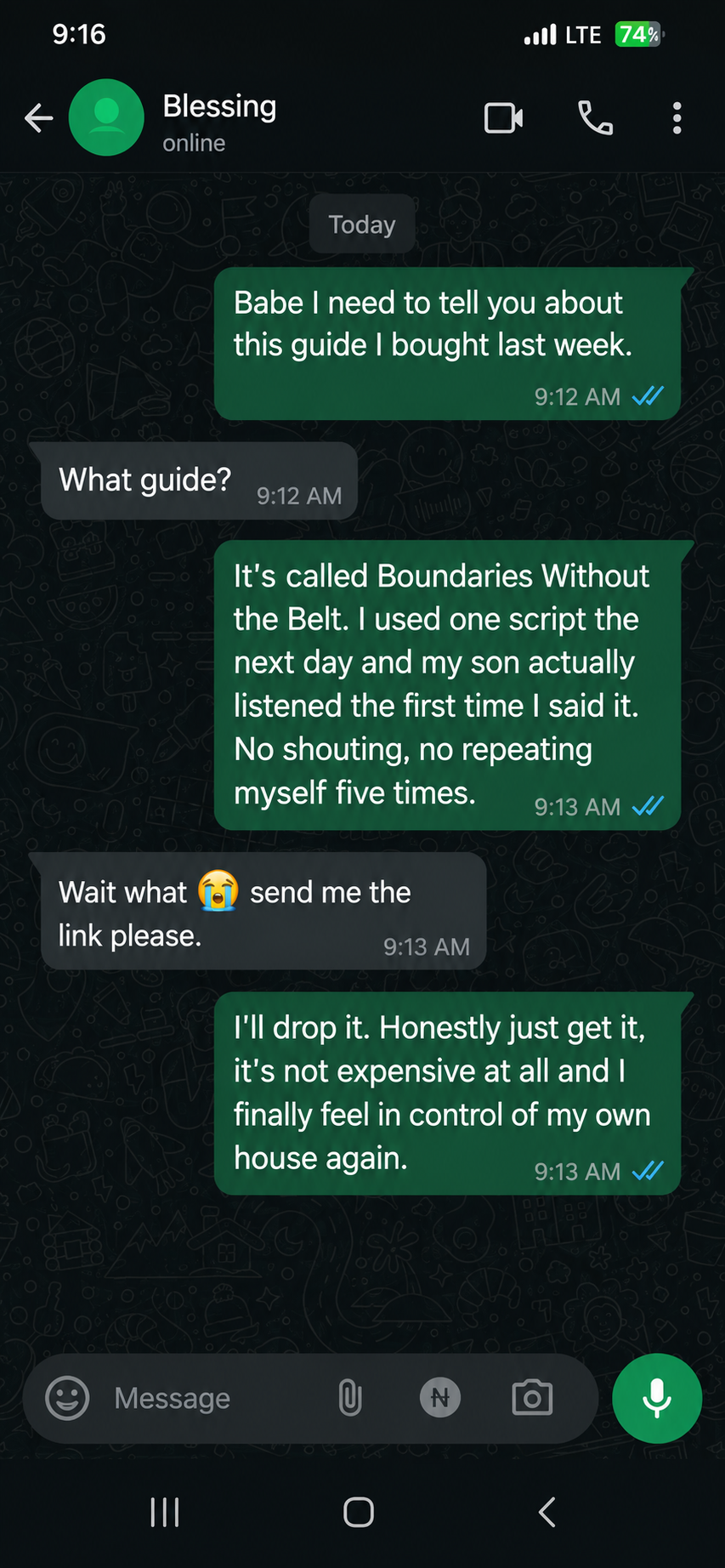WhatsApp buyer message 4