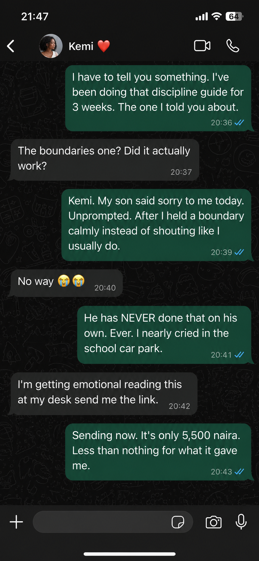 WhatsApp buyer message 6